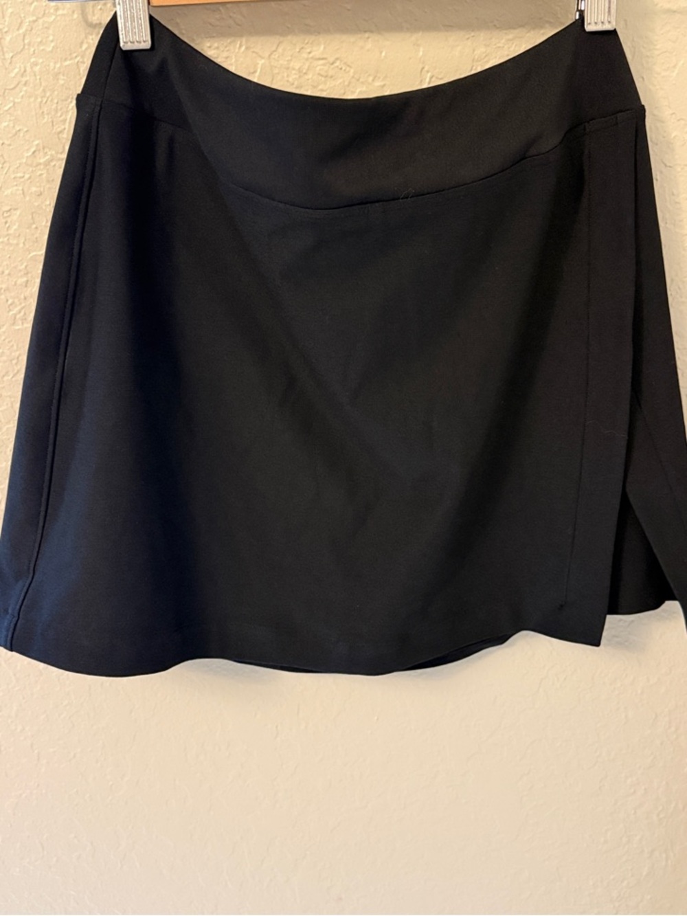 Classic Black A-Line Women's Skirt with Biker Shorts